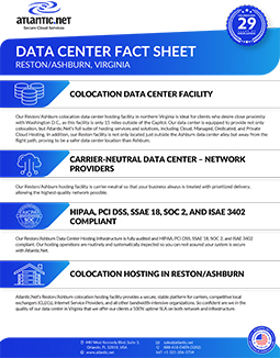 Data Center Fact Sheet