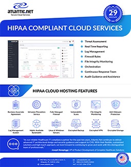 HIPAA Cloud Services Brochure