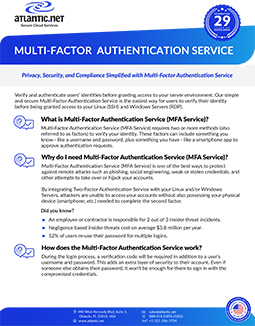 Multi Factor Authentication Service Brochure