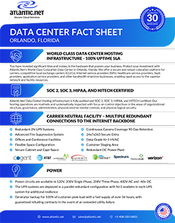 ORL FL Data Center Brochure