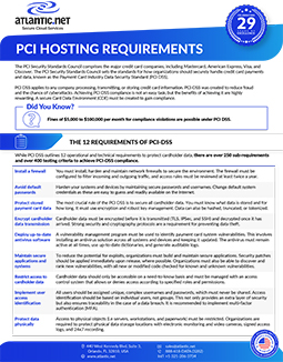 PCI Hosting Requirements Atlantic Net Brochure