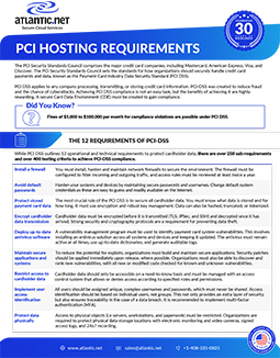 PCI Hosting Requirements Brochure