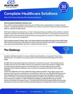 Complete Healthcare HIPAA-compliant hosting case study cover