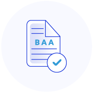 Business Associate Agreement (BAA) icon for HIPAA hosting