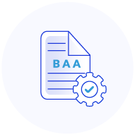 Execute BAA icon representing signing the Business Associate Agreement