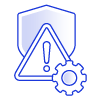 Security risk analysis icon