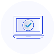 Monitoring and logging validation icon before go-live