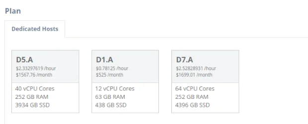 Atlantic.Net cPanel dedicated server plans