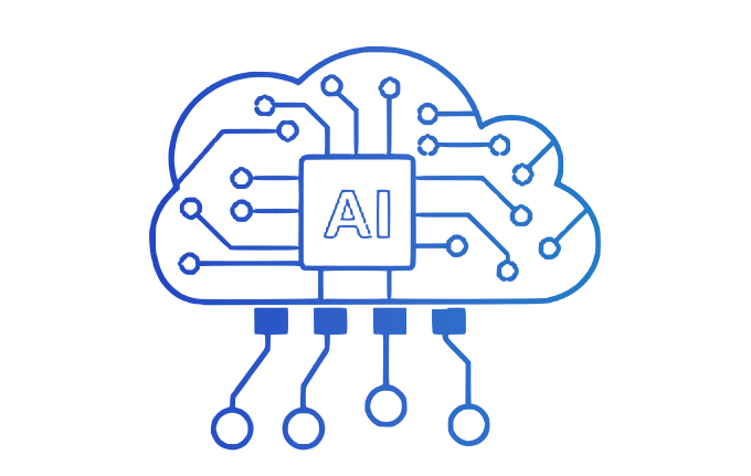 Artificial Intelligence in Cloud Computing Graphic