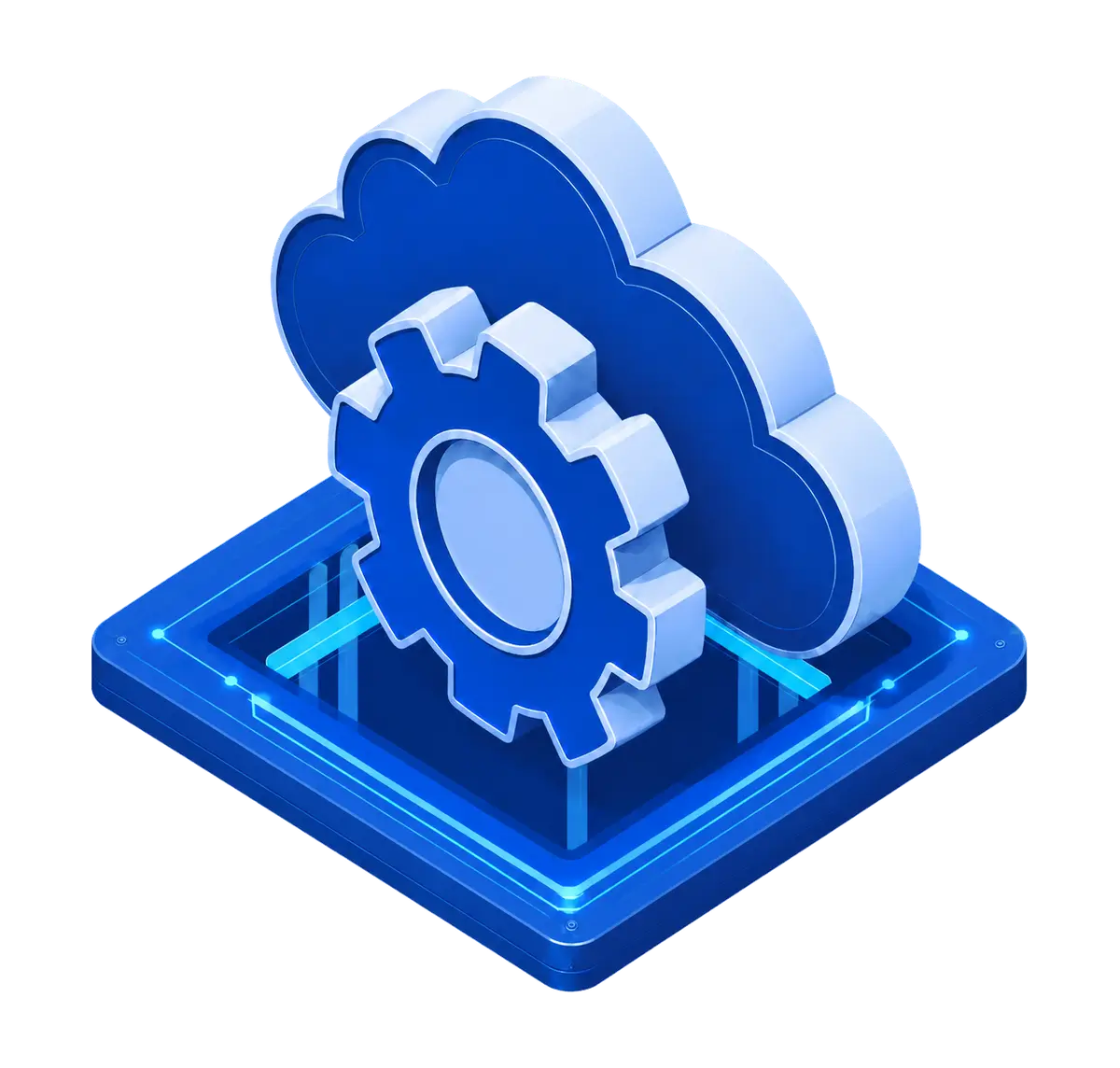 Cloud operations gear on a routed infrastructure platform