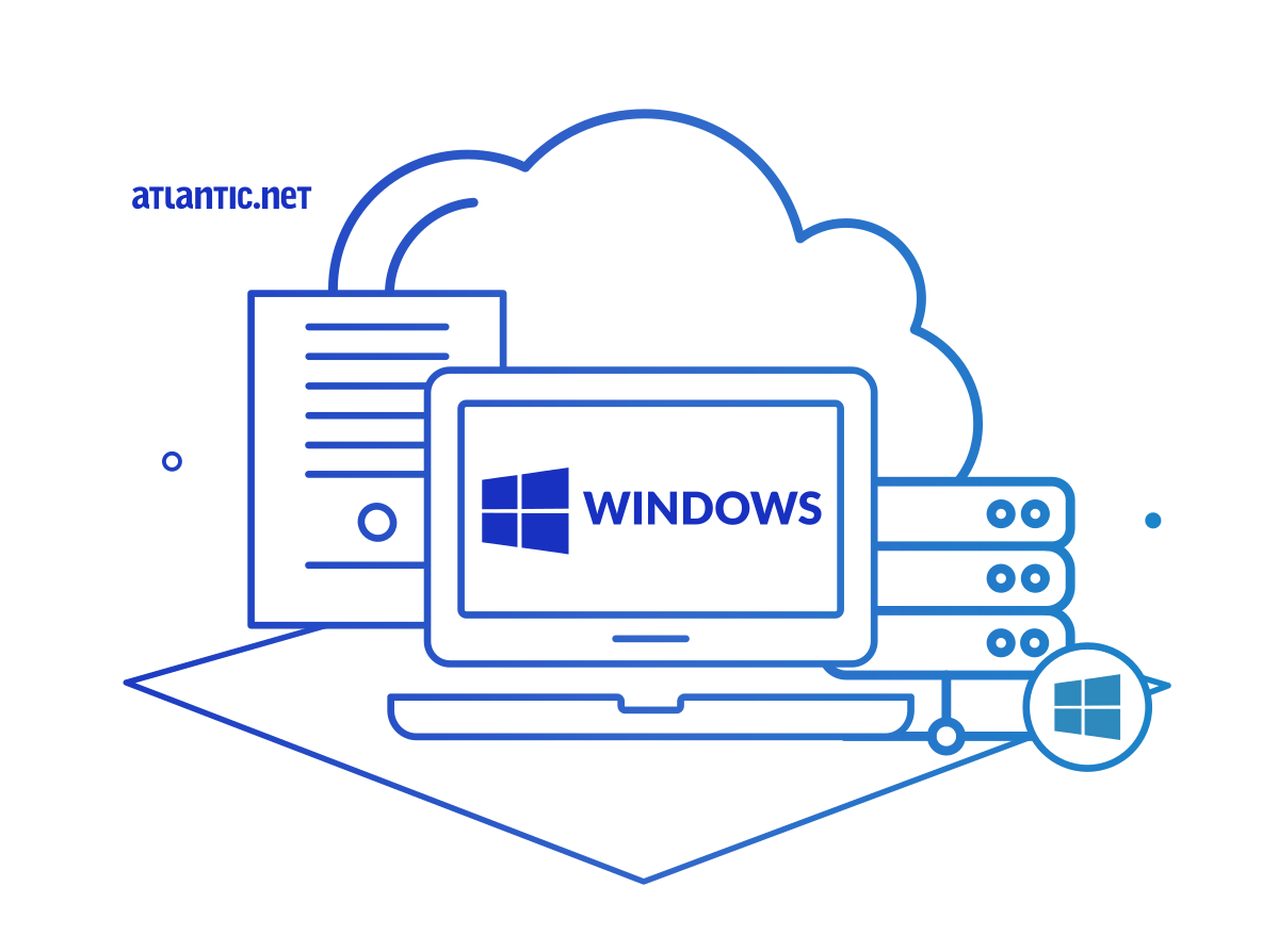 Windows VPS hosting illustration