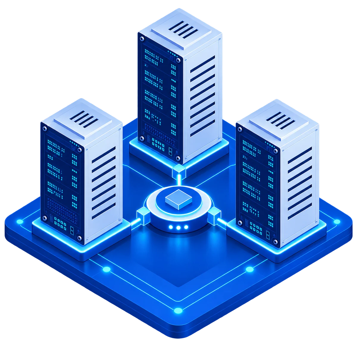 Three-host production infrastructure cluster