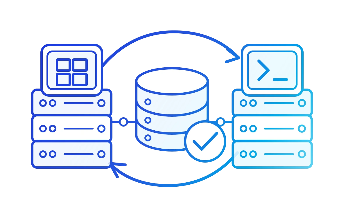 Windows and Linux server workloads protected by a verified managed backup repository