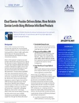 NVIDIA Mellanox InfiniBand Atlantic.Net case study cover