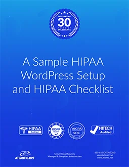 HIPAA WordPress Guide and Checklist whitepaper cover