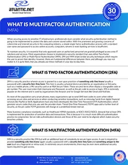 Multi-Factor Authentication whitepaper cover