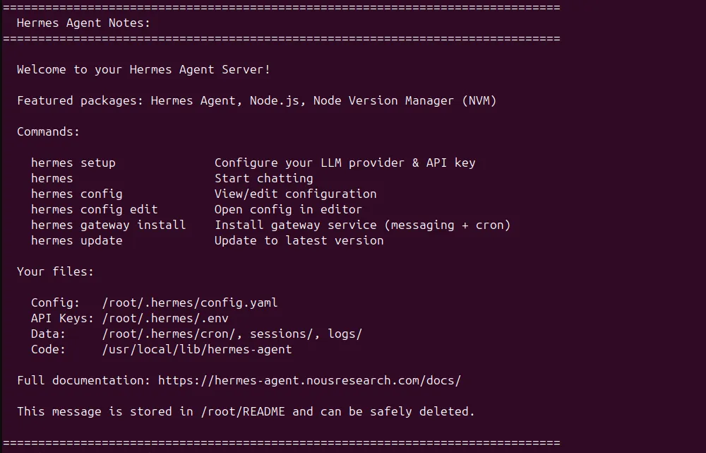 Hermes Agent setup screenshot 5