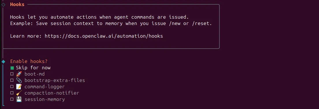 OpenClaw install screenshot 18