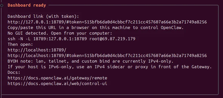 OpenClaw install screenshot 20