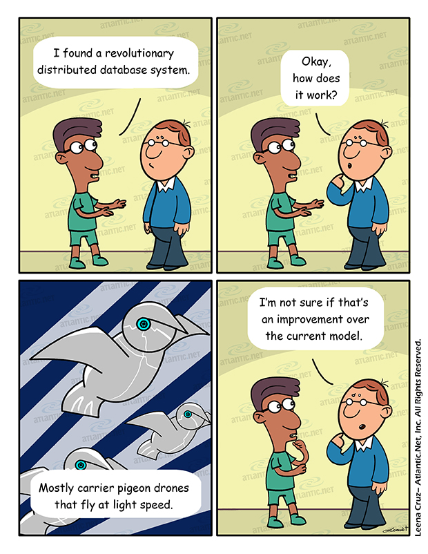 What are distributed databases- Comic