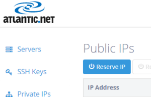 select "Reserve IP"