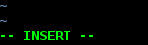 Vim insert mode