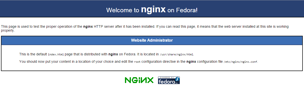 anet-Installing Nginx on Fedora 22