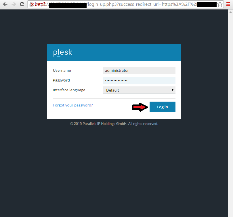 Installing Plesk on Windows Server 2012