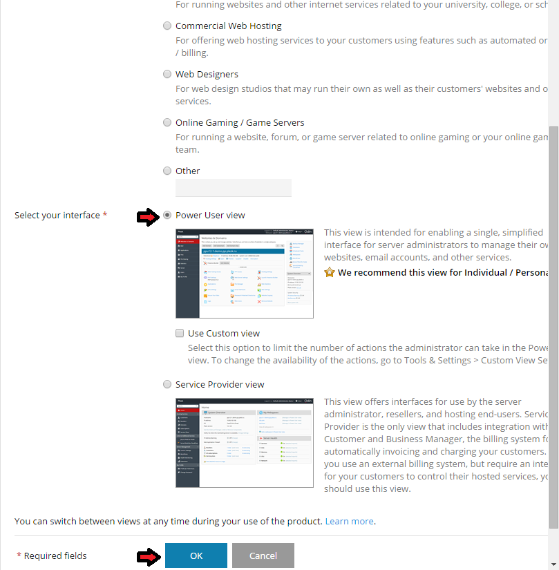 Installing Plesk on Windows Server 2012