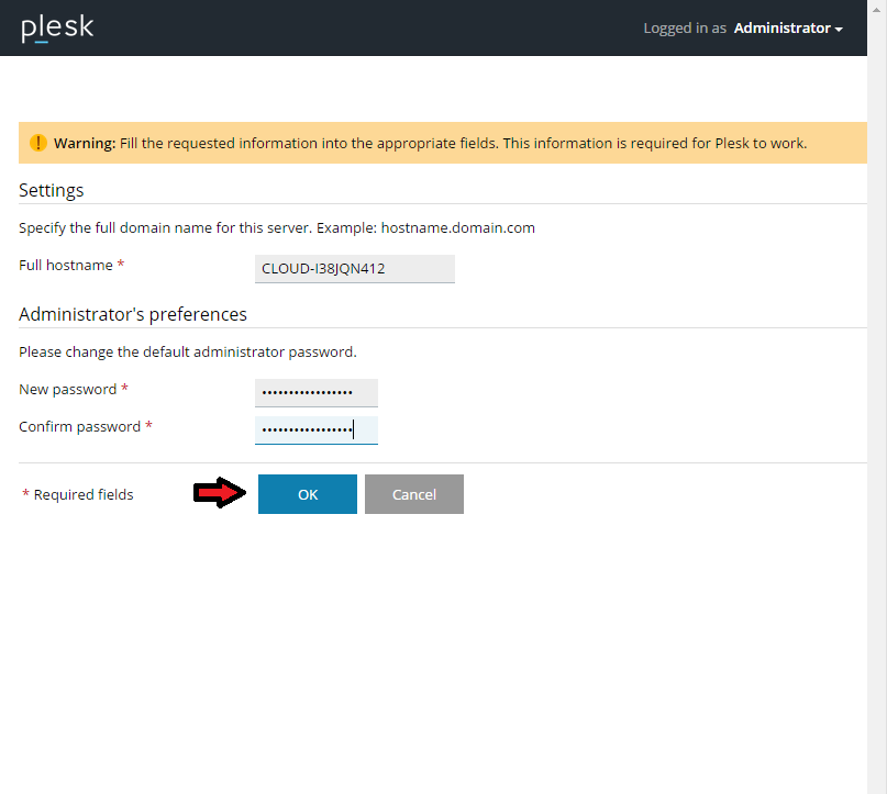 Installing Plesk on Windows Server 2012
