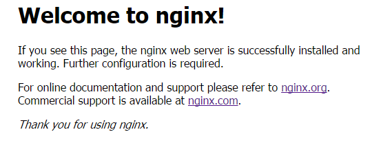 An example of the default webpage Nginx gives you when installed on Ubuntu 20.04