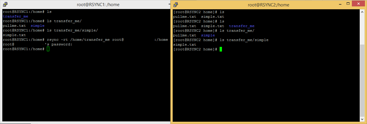 transfering a directory
