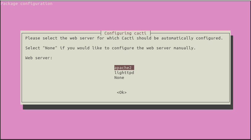 Automatic web server configuration