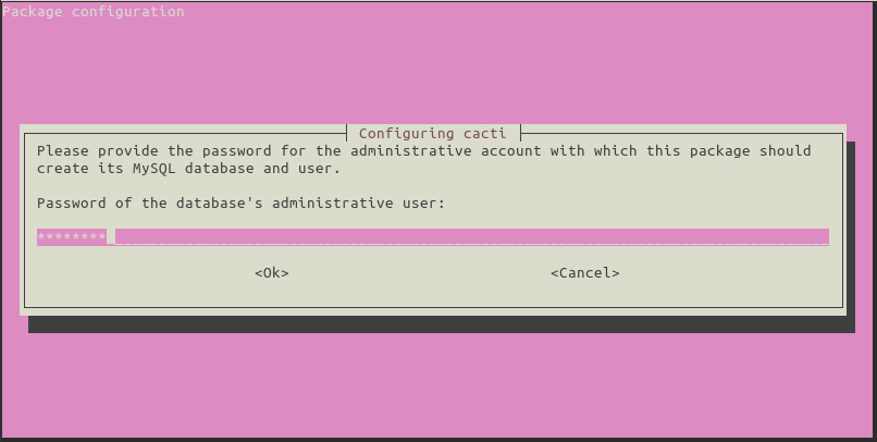Enter the password for the root MySQL user