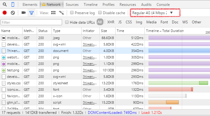 Network Throttling at 4G connectivity