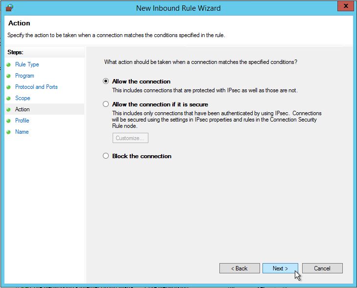 Adding a Custom firewall Rule in Windows Server 2012-6