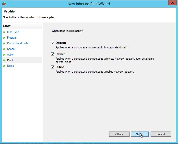 Adding a Custom firewall Rule in Windows Server 2012-7