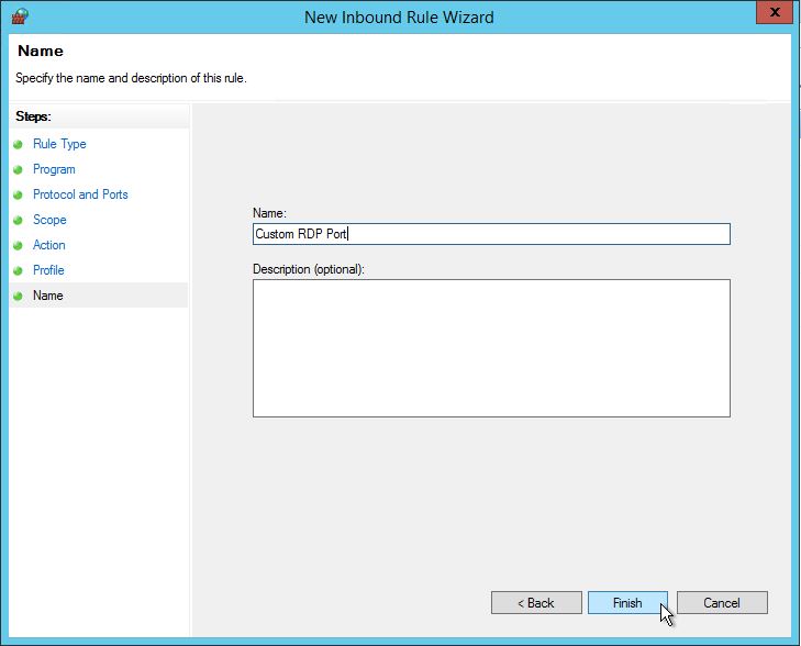 Adding a Custom firewall Rule in Windows Server 2012-8
