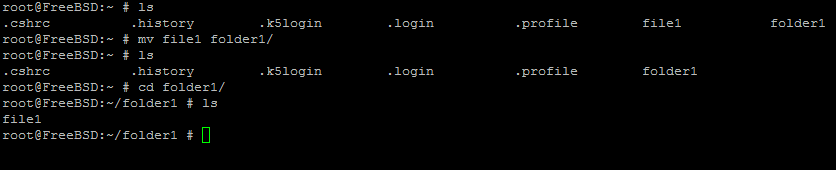 An example of using the "mv" command