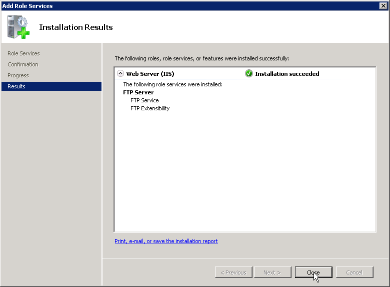 Installation Results