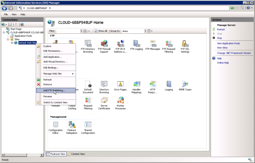ftp software for windows server 2008