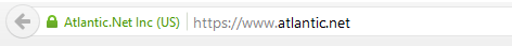 HTTPS indicator (with EV TLS Certificate) in Firefox
