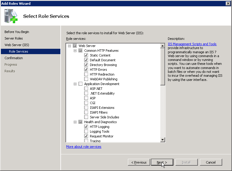 Add any additional roles you'd like to install.