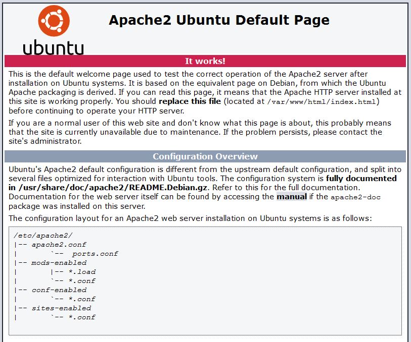 Apache verification page online
