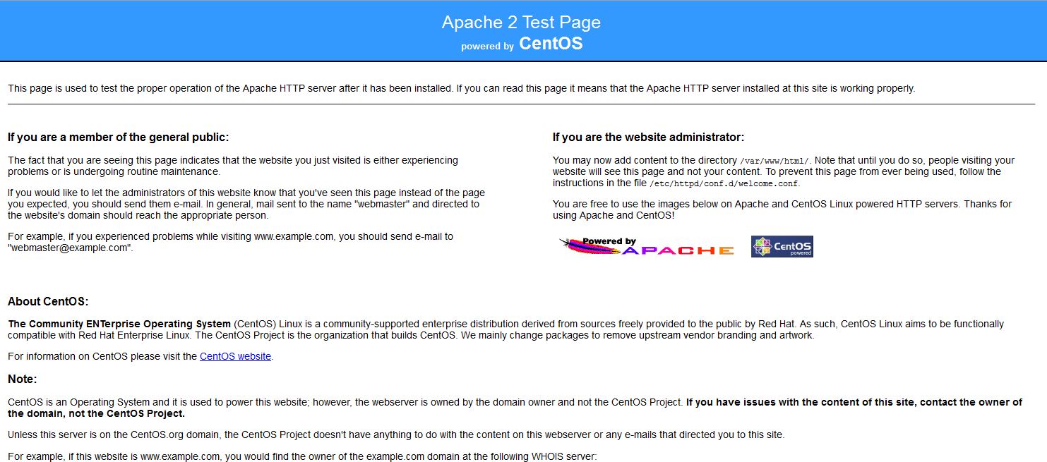 Apache 2 Test page