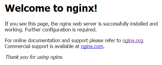 This is an example of the default web page for NGINX on Ubuntu 15.10