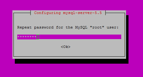 Retype your MySQL password