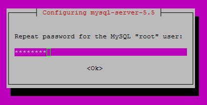 Retype your MySQL password
