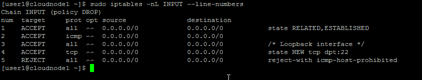 Running Iptables status