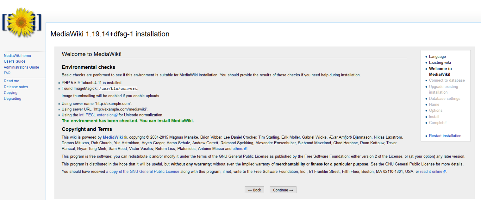 install mediawiki install mediawiki